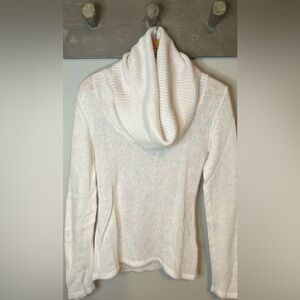 Semi opaque off shoulder sweater